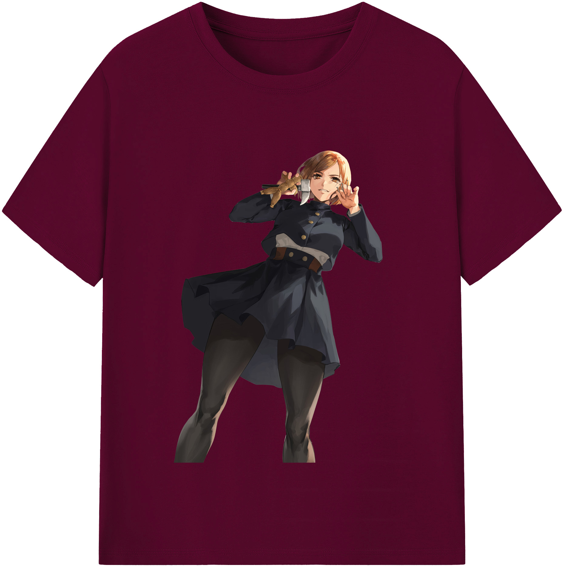（画像用） 呪術廻戦 Jujutsu Kaisen レディースカジュアルプリントTシャツ（綿100％）